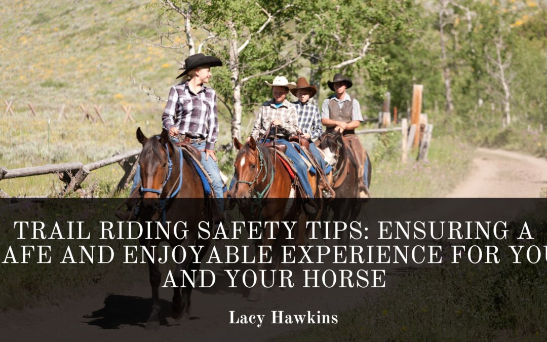 Trail Riding Safety Tips: Ensuring a Safe and Enjoyable Experience for You and Your Horse